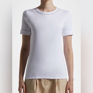 Peserico light blue beaded trim top, size 36, small